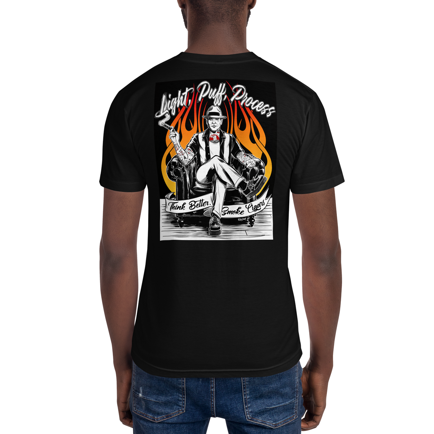 Light, Puff, Process Tee