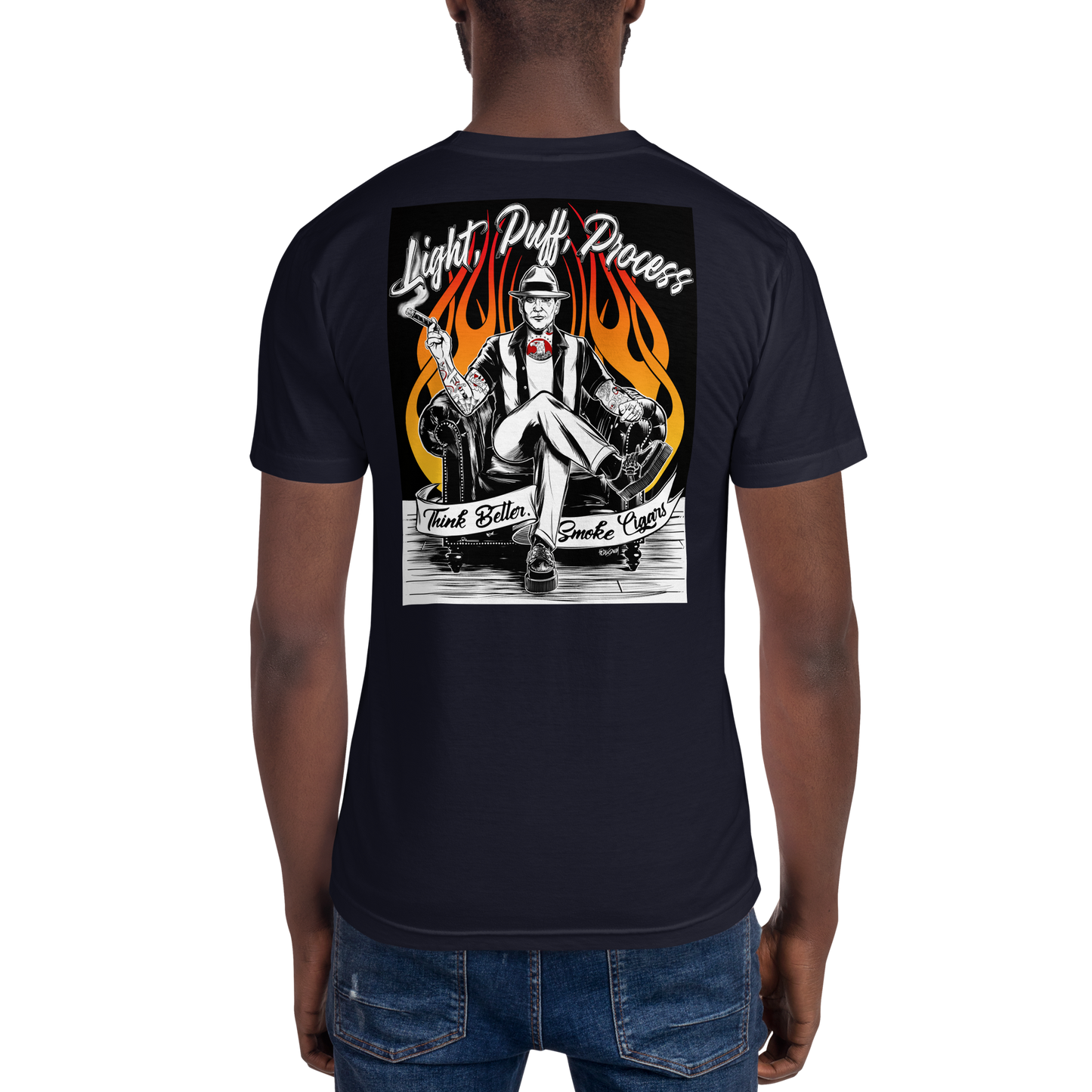 Light, Puff, Process Tee